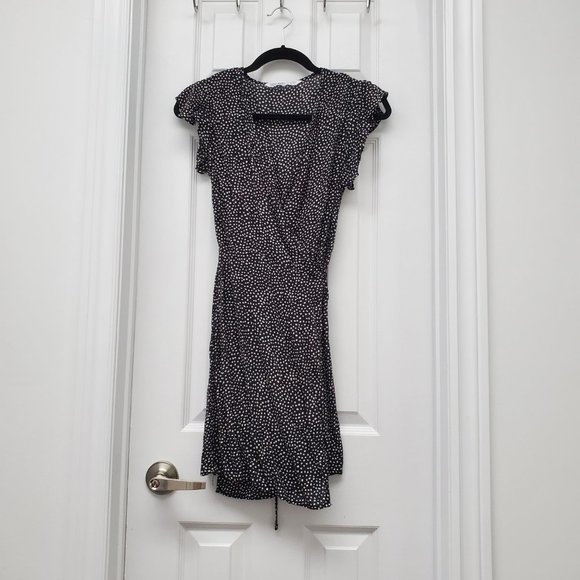 ZARA Basics - Polka Dot Wrap Dress - XS - Picture 2 of 3